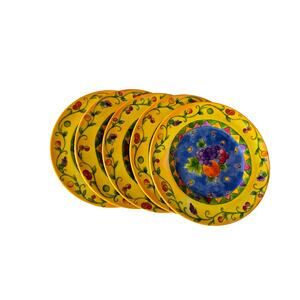 Presidio Set of Five 8" Melamine Plates Salad Dessert